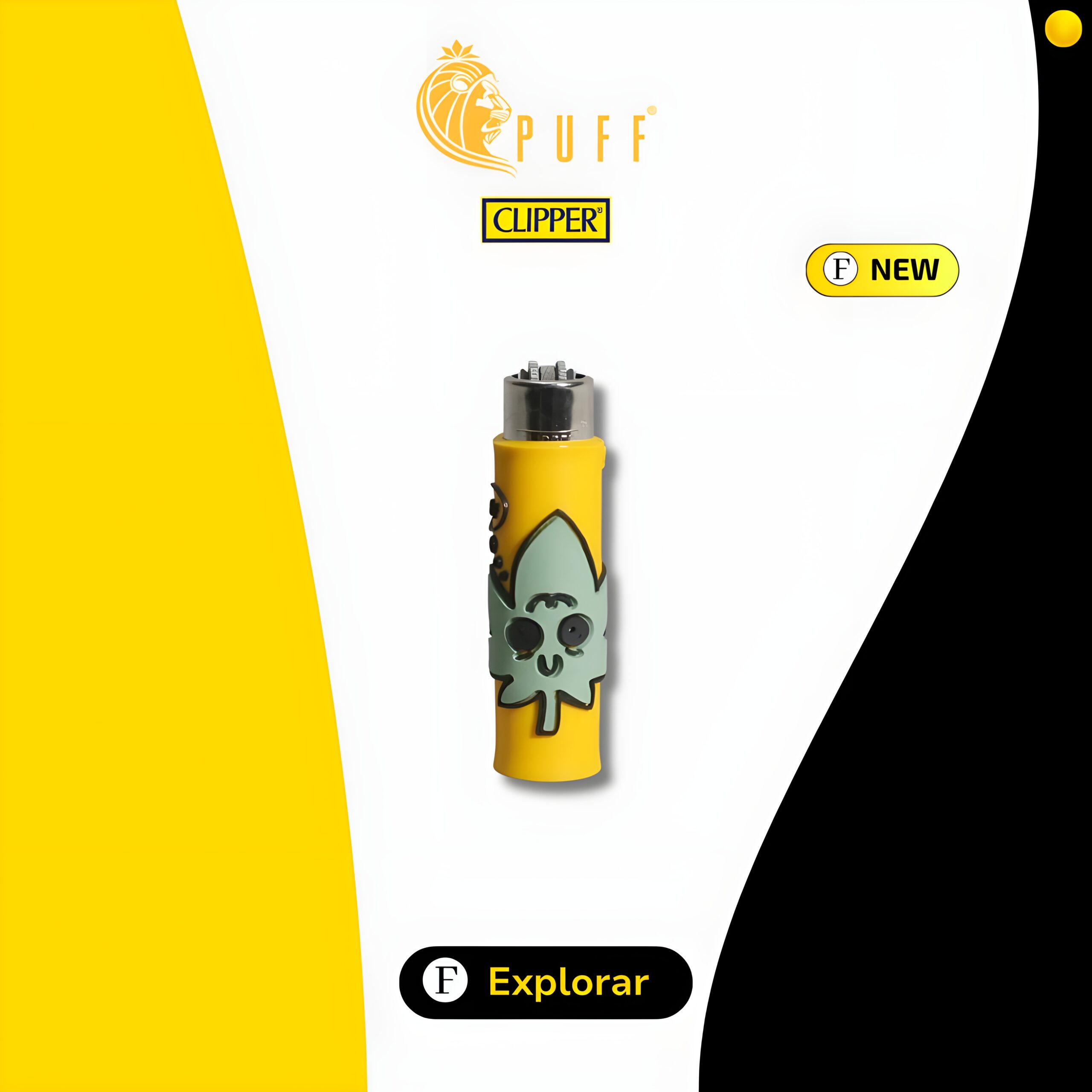 Isqueiro-Recarregavel-Clipper-Puff-Life-ERVINHA