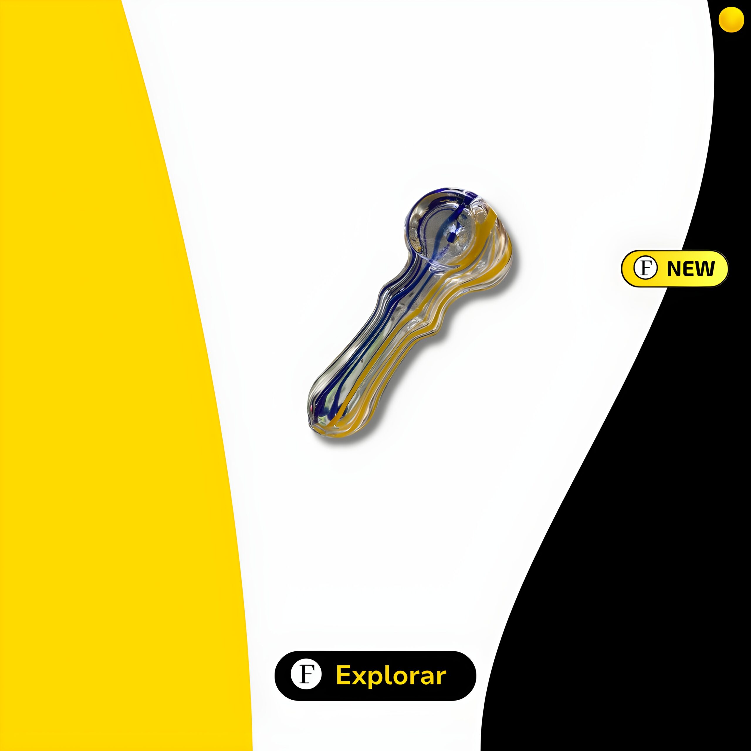 Pipe-de-Vidro-Blue-Yellow-Mustard