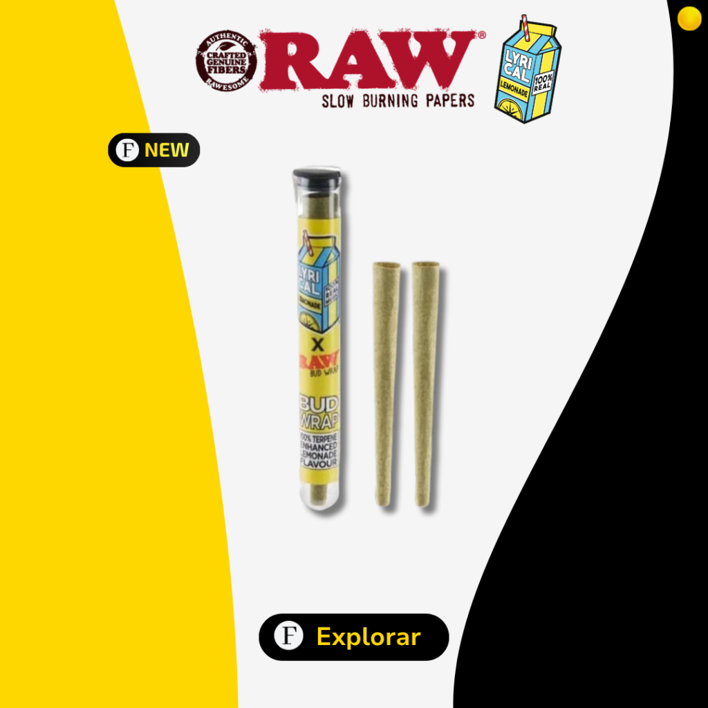 Blunt RAW x Lyrical Lemonade com 2 Cones 4 Seda-Blunt-RAW-Lyrical-Lemonade